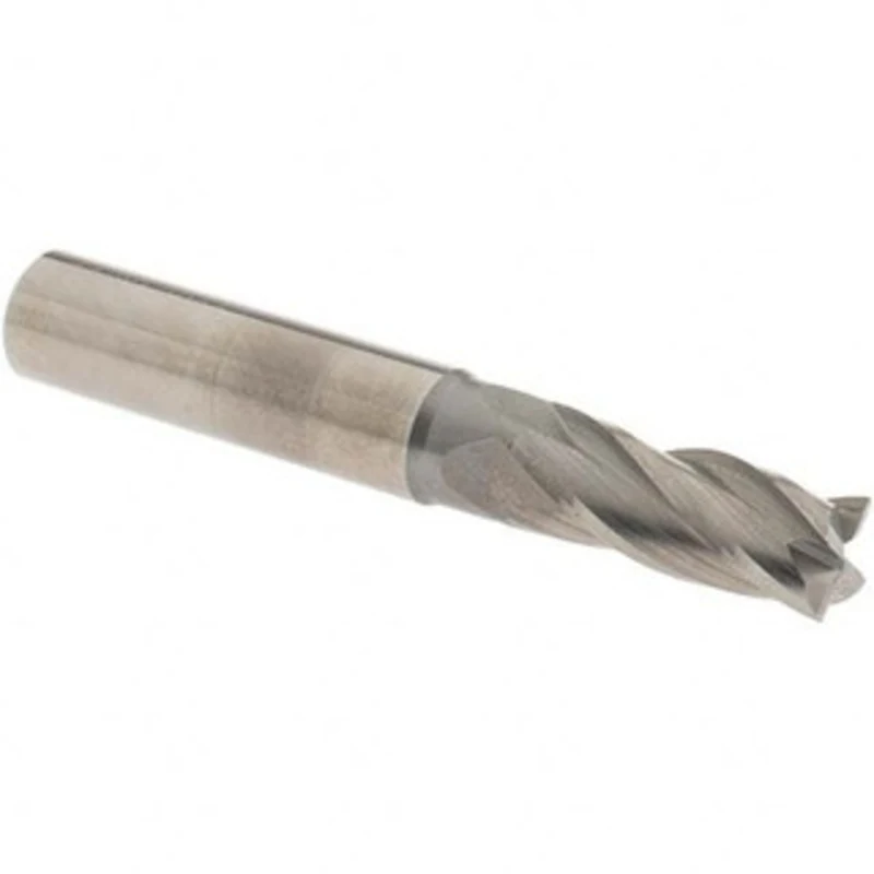 OSG 11/32, 7/8 LOC, 3/8 Shank Diam, 2-1/2 OAL, 4 Flute, Solid Carbide Square End Mill Single End, Uncoated, Spiral Fl...
